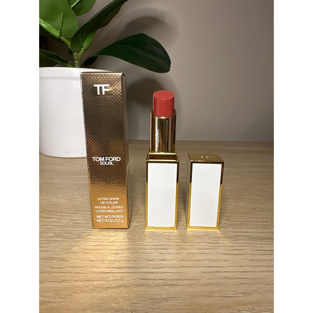 Tom Ford Soleil Ultra-Shine Lip Color 159 Solaire Pink Coral Glossy Lipstick NEW